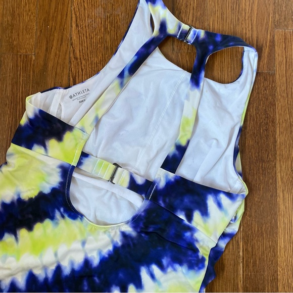 Athleta Tie Dye High Neck Tankini Swim Top - Picture 7 of 8